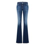 Donkerblauwe Vervaagde Jeans Vrouwen Dsquared2 , Blue , Dames