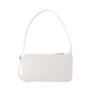 Witte Leren Schoudertas Courrèges , White , Dames