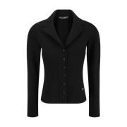 Stijlvolle Blazer met 3D Applique Dolce & Gabbana , Black , Dames