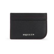 Zwarte Portemonnee Dames Accessoires Alexander McQueen , Black , Dames