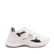 Witte en Zilveren Sneakers voor Vrouwen Pinko , White , Dames