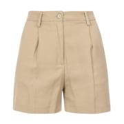 Gabardine Shorts met elastische tailleband Department Five , Beige , D...