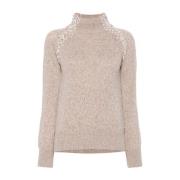 Beige Sweater Aw24 Wol Kasjmier Ermanno Scervino , Beige , Dames