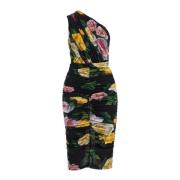 Bloemenpatroon Off-Shoulder Cocktailjurk Dolce & Gabbana , Multicolor ...