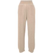 Beige Gebreide Elastische Taillebroek Stella McCartney , Beige , Dames