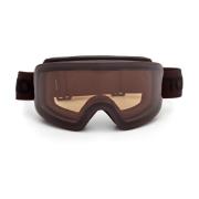 Modieuze Ski Goggles met Gouden Lenzen Tom Ford , Black , Unisex