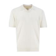 Veelzijdig Linnen Polo Shirt Eleventy , White , Heren