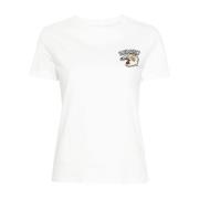 Tiger Head T-shirt Wit Kenzo , White , Dames