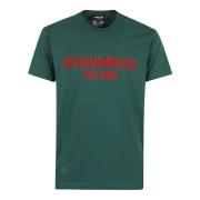 Groen T-shirt voor mannen Dsquared2 , Green , Heren