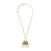 Stijlvolle Nero Noos Ketting voor Vrouwen Saint Laurent , Yellow , Dam...