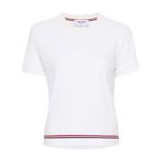 Witte T-shirts en Polo's met RWB Streep Thom Browne , White , Dames