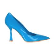 Hoge hak lakleren pumps Sergio Levantesi , Blue , Dames