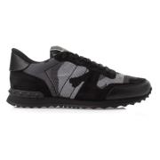 Camouflage Rockrunner Sneakers voor Mannen Valentino Garavani , Black ...