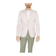 Crème Katoenen Blazer Antony Morato , Beige , Heren