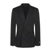 Zwarte Quad Blazer Jas Amiri , Black , Heren