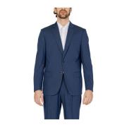 Lente/Zomer Heren Pak Jas Polyester Mix Antony Morato , Blue , Heren