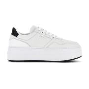 Witte Leren Sneakers Aw24 Hogan , White , Dames