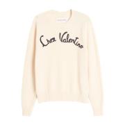 Witte Sweater Collectie Valentino Garavani , White , Heren