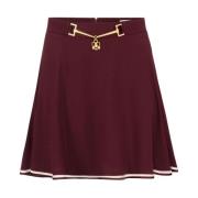 Bordeaux Rok Aw24 Damesmode Elisabetta Franchi , Red , Dames