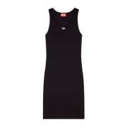 Elegante Nero Jurk voor Vrouwen Diesel , Black , Dames