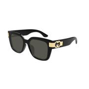 Zwart Grijs Zonnebril Gg1690Sk Model Gucci , Black , Heren