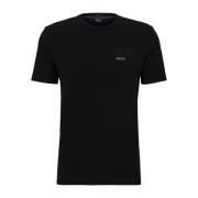 Iconisch Stretch T-shirt - Zwart Hugo Boss , Black , Heren