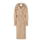 Beige Jas Aw24 Damesmode Moschino , Beige , Dames