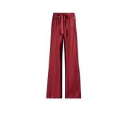 Wijde Broek met Elastische Taille Roberto Cavalli , Red , Dames