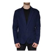 Blauwe Jurkjas Blazer Slim Fit Dolce & Gabbana , Blue , Heren