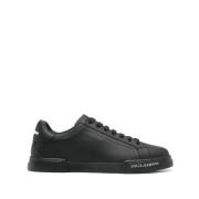 Zwarte Sneakers Ss25 Dolce & Gabbana , Black , Heren