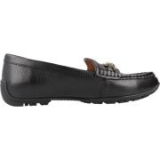 Stijlvolle Loafers met Kosmopolis Grip Geox , Black , Dames