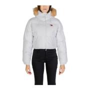 Polyester Jassen & Jas Collectie Tommy Jeans , White , Dames