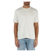 Stretch katoenen T-shirt met logo Calvin Klein Jeans , Beige , Heren