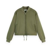 Jersey Bomber Vest Scotch & Soda , Green , Dames