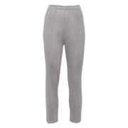 Stijlvolle Casual Broeken voor Mannen Issey Miyake , Gray , Dames