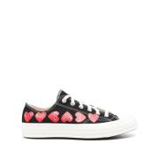 Hart Sneakers Zwart Katoen Lage Top Comme des Garçons Play , Multicolo...