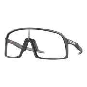 Mat Carbon Zonnebril met Zwart Iridium Oakley , Gray , Heren