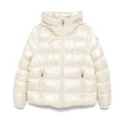 Korte Donsjas Wit Panna Moncler , Beige , Dames