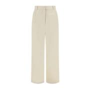 Katoenen broek met verborgen sluiting zakken Loulou Studio , White , D...