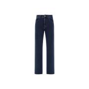 Hoge taille katoenen jeans met monogram patch Jacob Cohën , Blue , Dam...