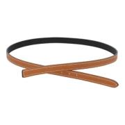 Pre-owned Leather belts Hermès Vintage , Brown , Dames