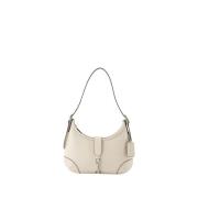 Beige Leren Hobo Tas Coach , Beige , Dames