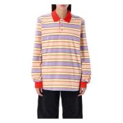 Roze Multi Gestreepte Poloshirt JW Anderson , Multicolor , Dames