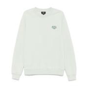 Chique Beige Sweatshirt voor Mannen A.p.c. , Green , Heren