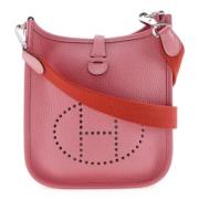 Pre-owned Leather crossbody-bags Hermès Vintage , Pink , Dames