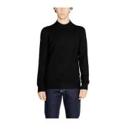 Zwart Viscose Blend Gebreid T-Shirt Antony Morato , Black , Heren