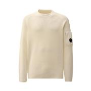 Sea Island Gebreide Trui - Wit C.p. Company , Beige , Heren