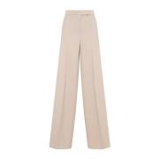 Wijde Pijp Broek Albino Ninfa Stijl Max Mara , Beige , Dames