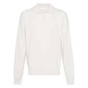 Stijlvolle Mesh Polo Top The Row , White , Heren