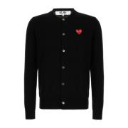 Stijlvolle Gebreide Collectie Comme des Garçons Play , Black , Heren